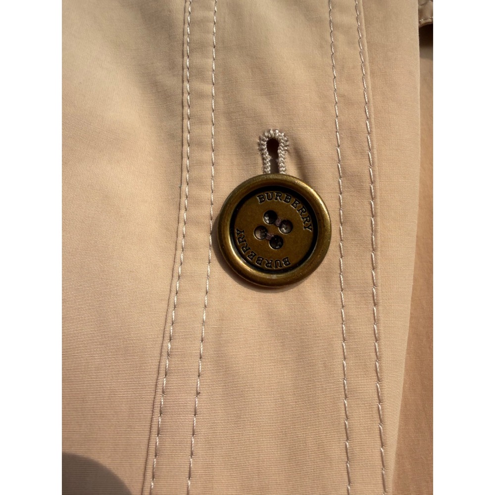Burberry London Trench RainCoat Beige Nova Check Lining Button Up Jacket Size 40 - Picture 2 of 6